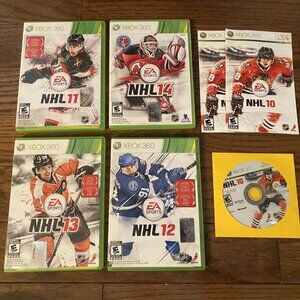 NHL XBOX 360 BUNDLE- 5 Games Included & Tested!
